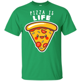 T-Shirts Irish Green / YXS Pizza is Life Youth T-Shirt