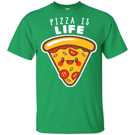 T-Shirts Irish Green / YXS Pizza is Life Youth T-Shirt