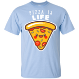 T-Shirts Light Blue / YXS Pizza is Life Youth T-Shirt