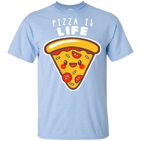 T-Shirts Light Blue / YXS Pizza is Life Youth T-Shirt