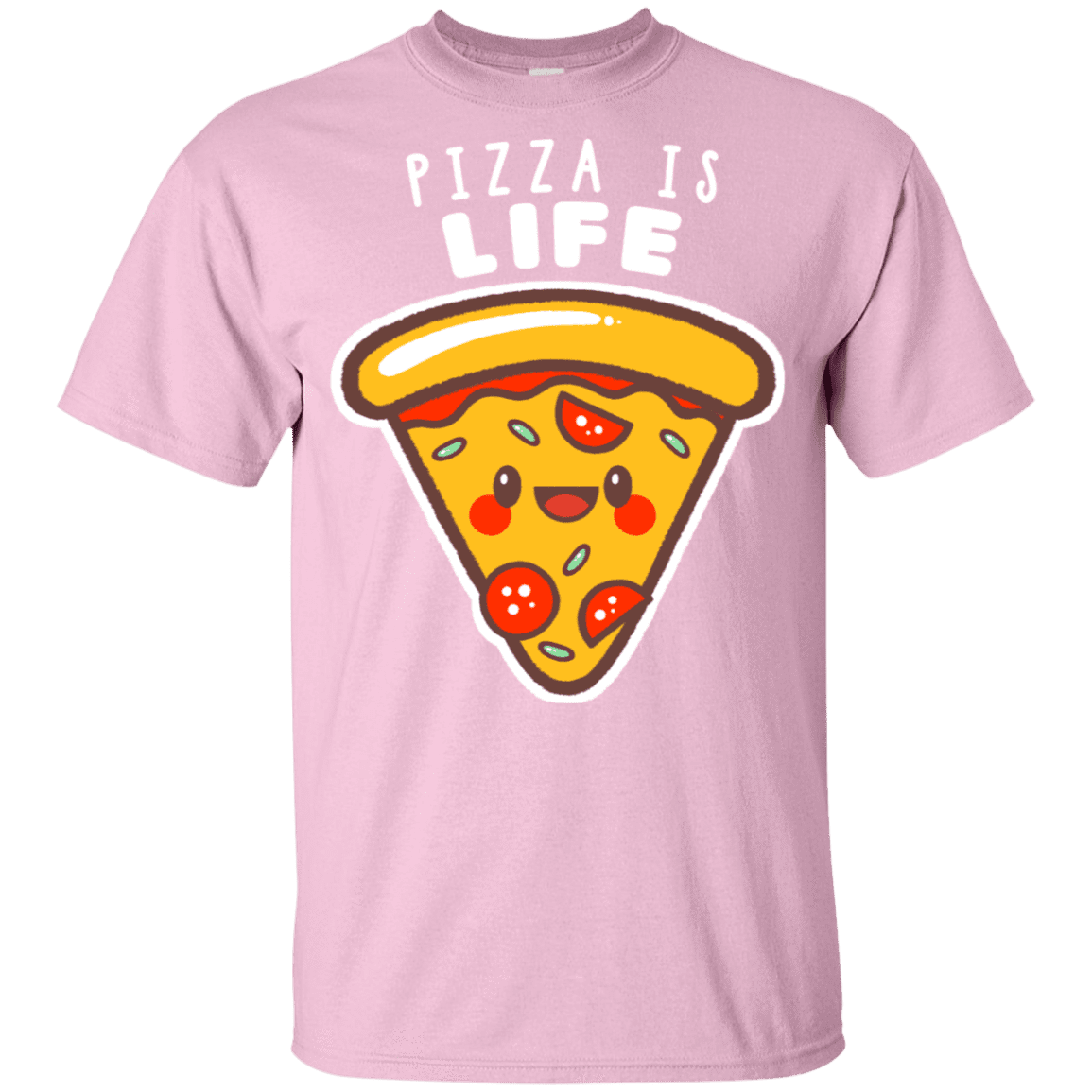 T-Shirts Light Pink / YXS Pizza is Life Youth T-Shirt