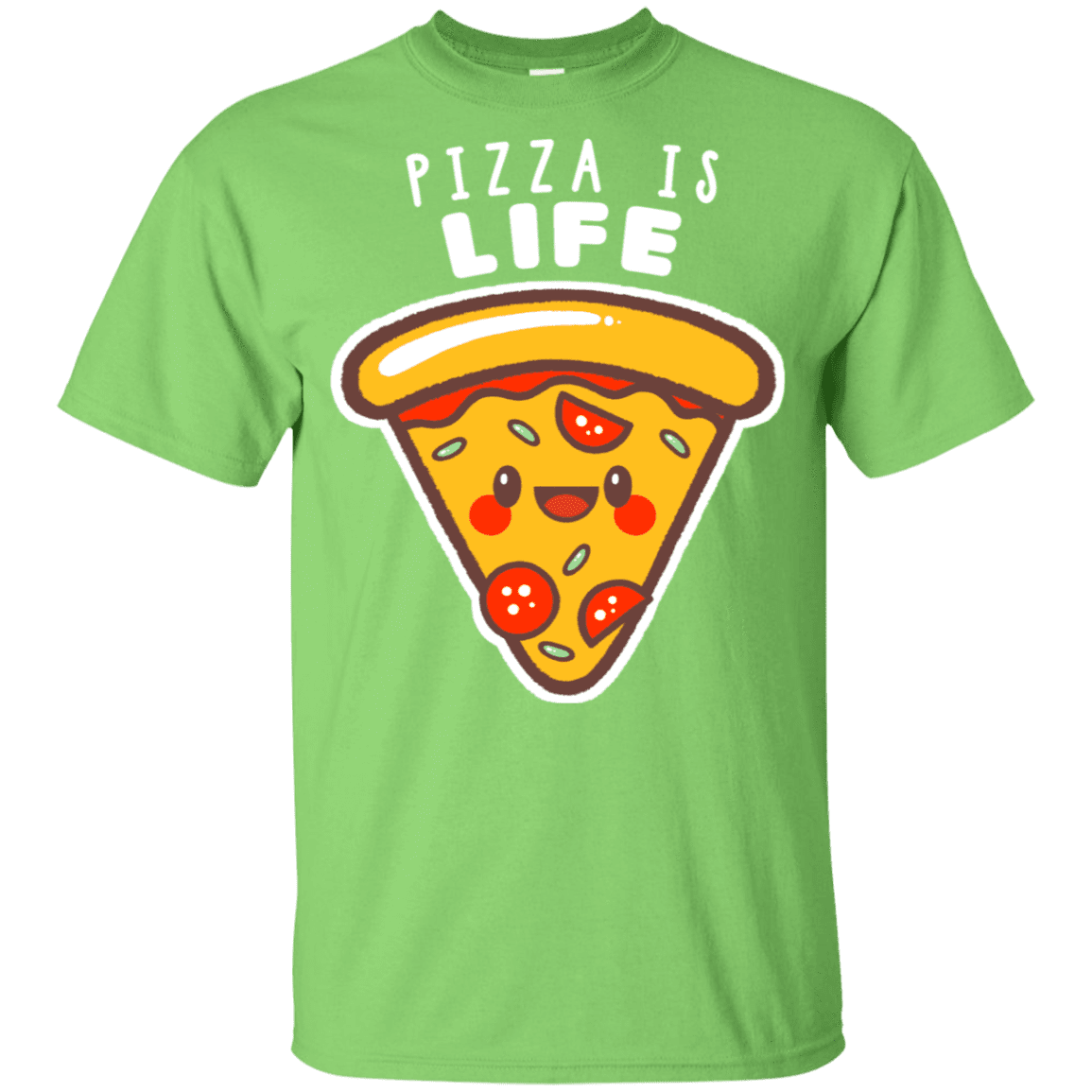 T-Shirts Lime / YXS Pizza is Life Youth T-Shirt