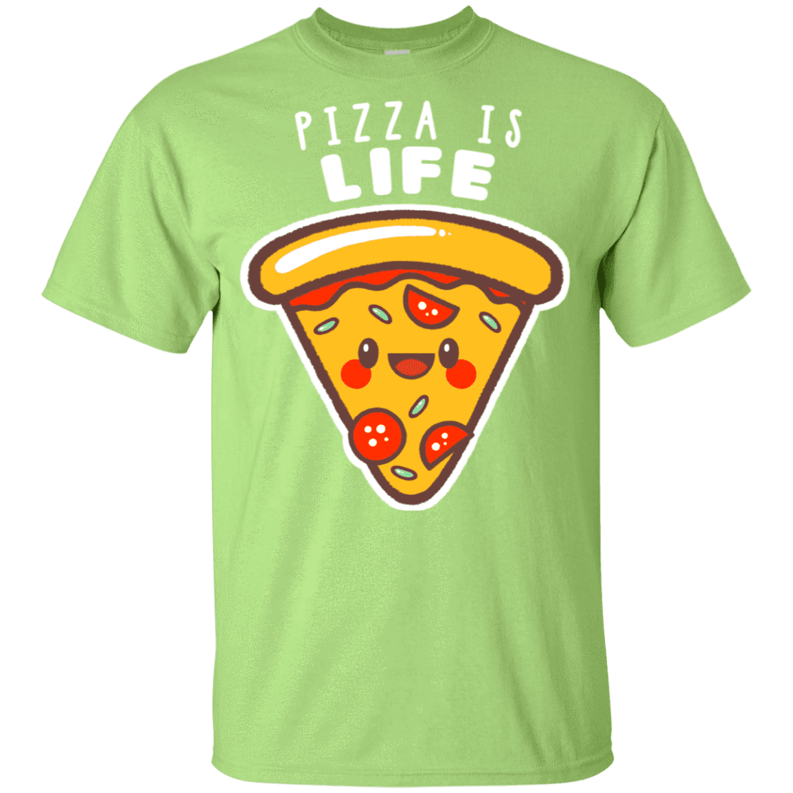 T-Shirts Mint Green / YXS Pizza is Life Youth T-Shirt