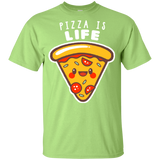 T-Shirts Mint Green / YXS Pizza is Life Youth T-Shirt