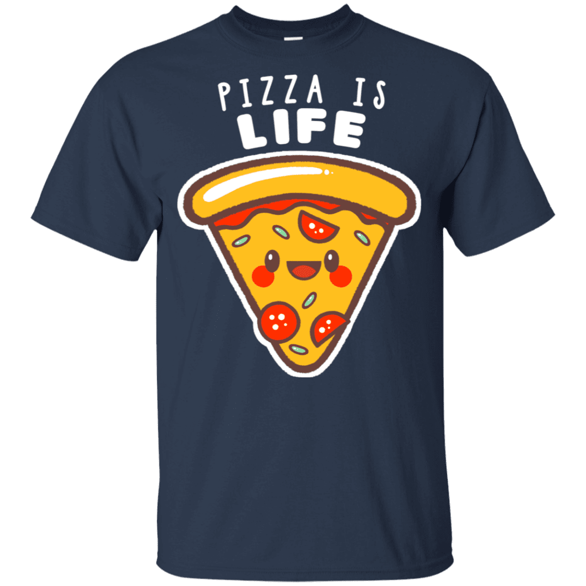 T-Shirts Navy / YXS Pizza is Life Youth T-Shirt