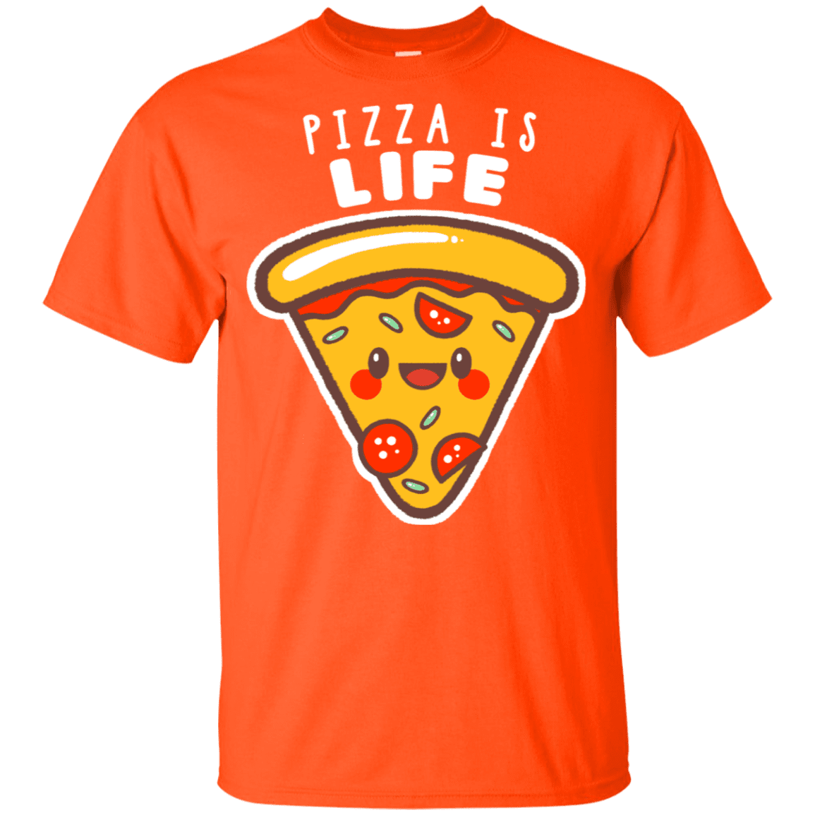 T-Shirts Orange / YXS Pizza is Life Youth T-Shirt