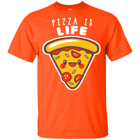 T-Shirts Orange / YXS Pizza is Life Youth T-Shirt