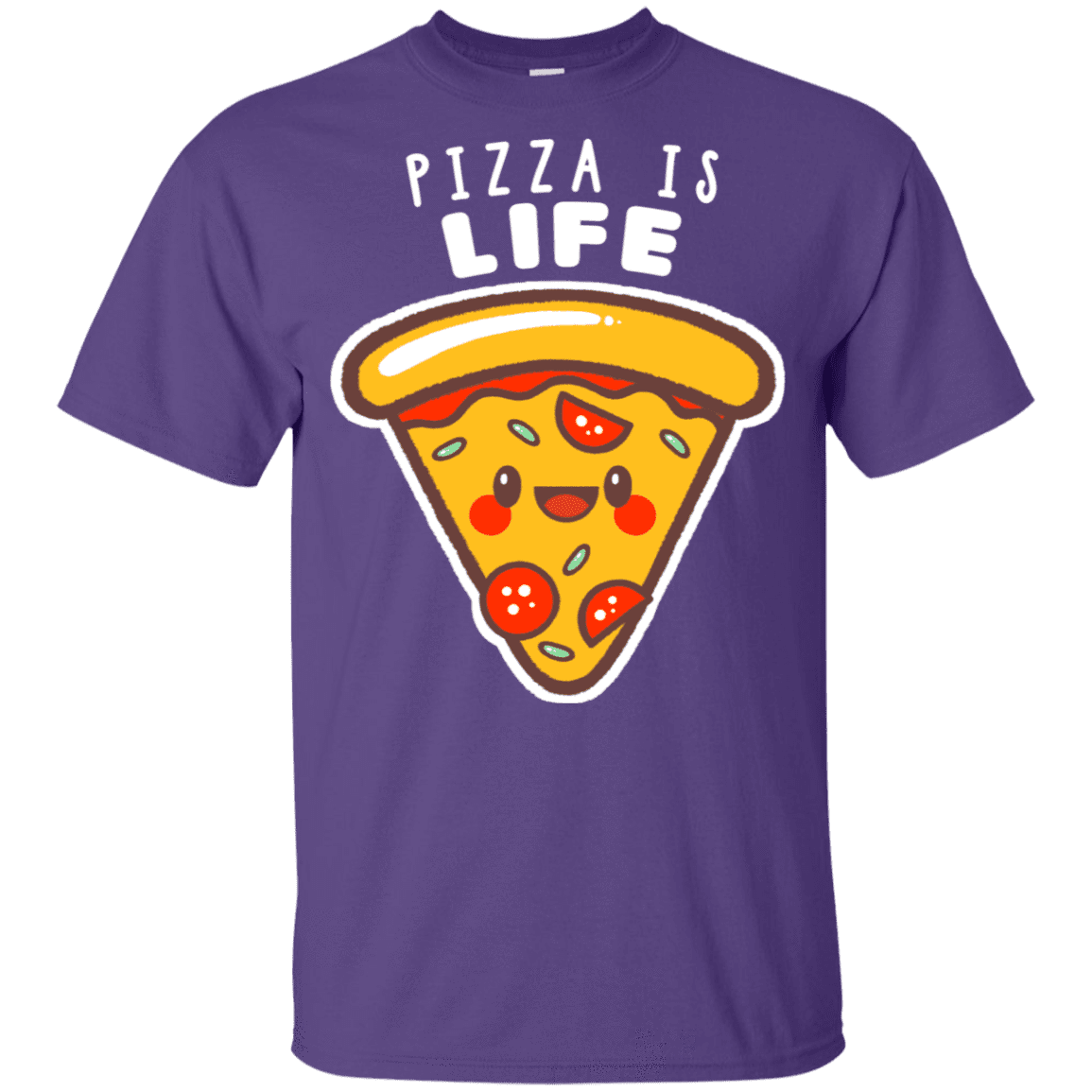 T-Shirts Purple / YXS Pizza is Life Youth T-Shirt