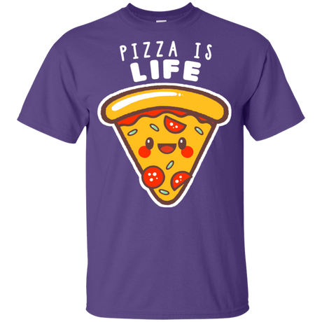 T-Shirts Purple / YXS Pizza is Life Youth T-Shirt