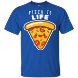 T-Shirts Royal / YXS Pizza is Life Youth T-Shirt