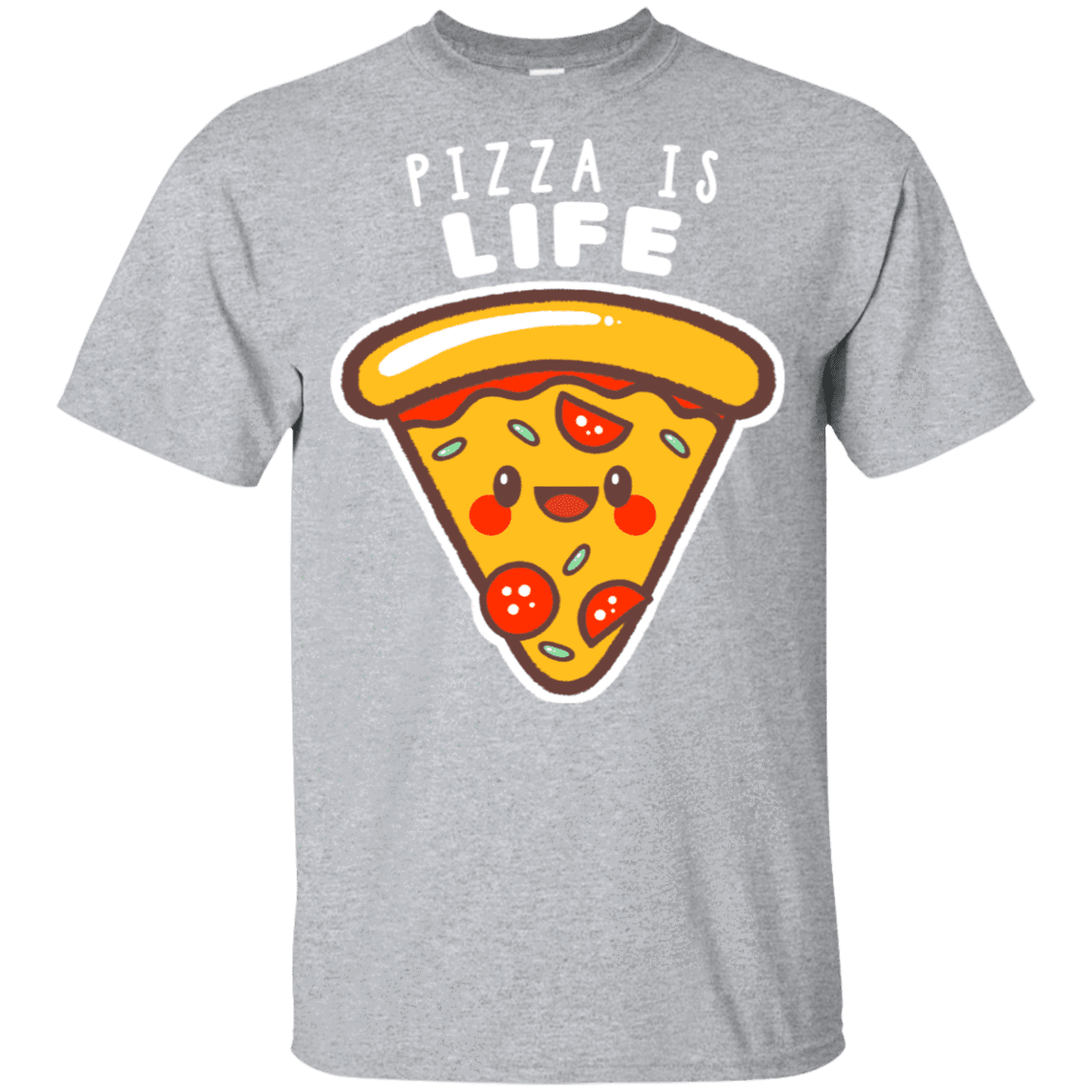 T-Shirts Sport Grey / YXS Pizza is Life Youth T-Shirt