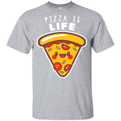 T-Shirts Sport Grey / YXS Pizza is Life Youth T-Shirt