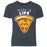 T-Shirts Vintage Navy / YXS Pizza is Life Youth Triblend T-Shirt
