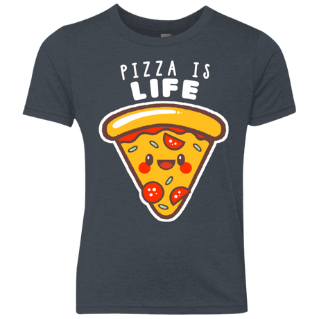T-Shirts Vintage Navy / YXS Pizza is Life Youth Triblend T-Shirt