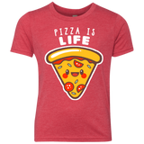 T-Shirts Vintage Red / YXS Pizza is Life Youth Triblend T-Shirt