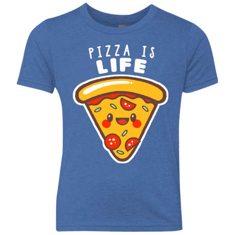 T-Shirts Vintage Royal / YXS Pizza is Life Youth Triblend T-Shirt