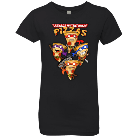 T-Shirts Black / YXS Pizza Ninjas Girls Premium T-Shirt