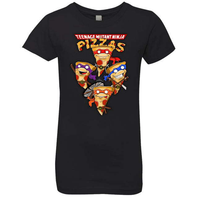 T-Shirts Black / YXS Pizza Ninjas Girls Premium T-Shirt