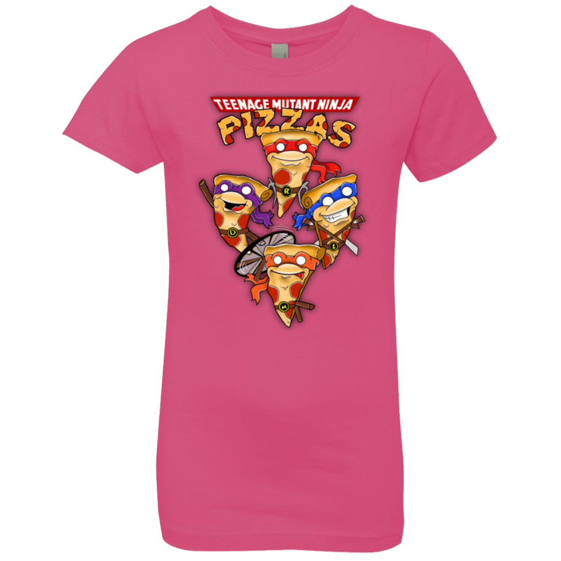T-Shirts Hot Pink / YXS Pizza Ninjas Girls Premium T-Shirt
