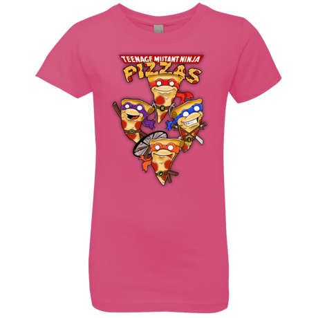 T-Shirts Hot Pink / YXS Pizza Ninjas Girls Premium T-Shirt