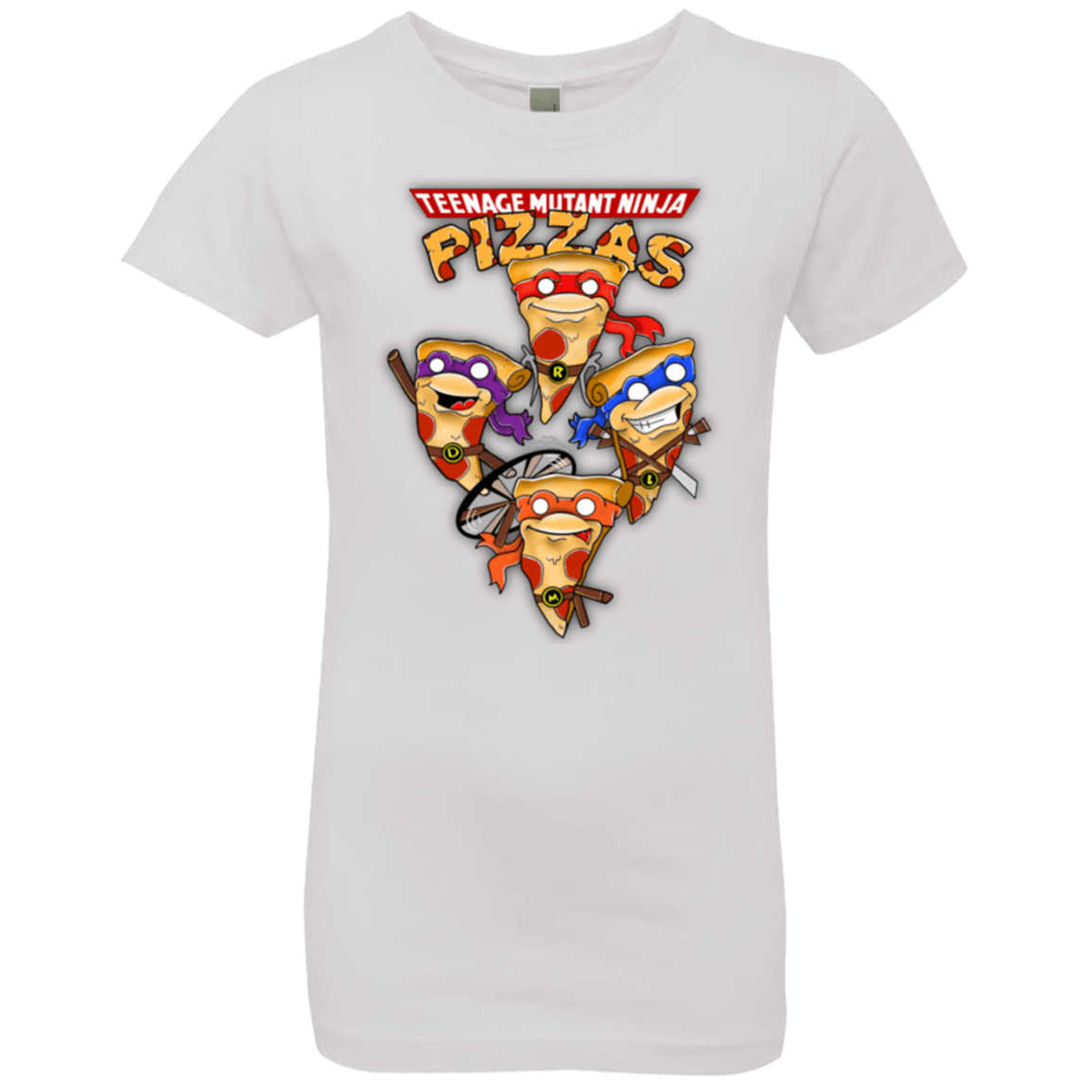T-Shirts White / YXS Pizza Ninjas Girls Premium T-Shirt