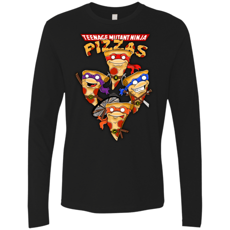 T-Shirts Black / Small Pizza Ninjas Men's Premium Long Sleeve