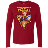 T-Shirts Cardinal / Small Pizza Ninjas Men's Premium Long Sleeve