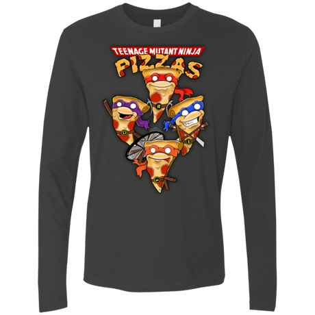 T-Shirts Heavy Metal / Small Pizza Ninjas Men's Premium Long Sleeve