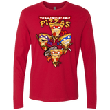 T-Shirts Red / Small Pizza Ninjas Men's Premium Long Sleeve
