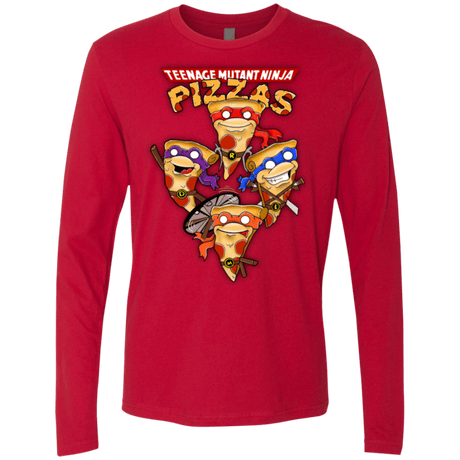 T-Shirts Red / Small Pizza Ninjas Men's Premium Long Sleeve