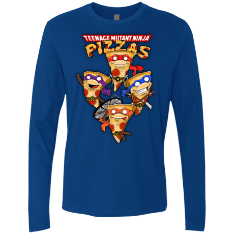 T-Shirts Royal / Small Pizza Ninjas Men's Premium Long Sleeve