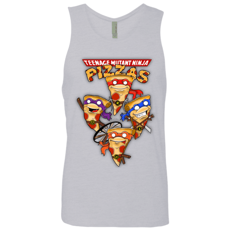 T-Shirts Heather Grey / Small Pizza Ninjas Men's Premium Tank Top