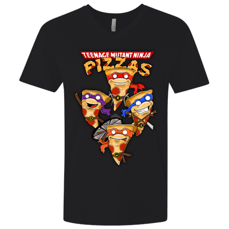 T-Shirts Black / X-Small Pizza Ninjas Men's Premium V-Neck