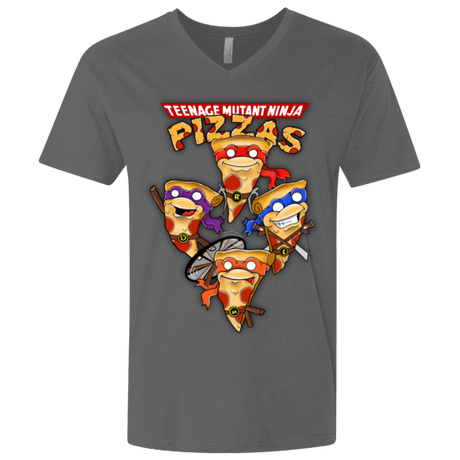 T-Shirts Heavy Metal / X-Small Pizza Ninjas Men's Premium V-Neck