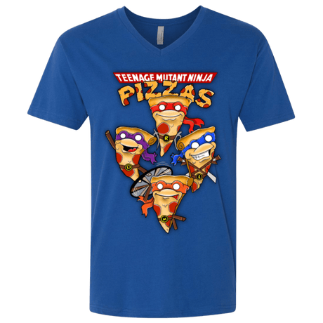 T-Shirts Royal / X-Small Pizza Ninjas Men's Premium V-Neck