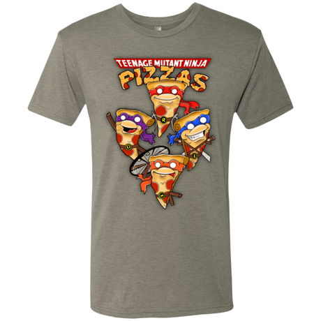 T-Shirts Venetian Grey / Small Pizza Ninjas Men's Triblend T-Shirt