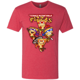 T-Shirts Vintage Red / Small Pizza Ninjas Men's Triblend T-Shirt