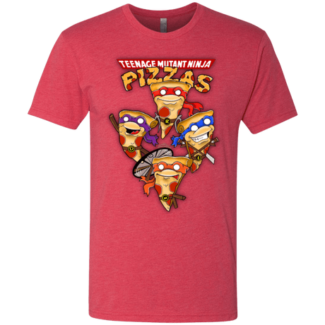 T-Shirts Vintage Red / Small Pizza Ninjas Men's Triblend T-Shirt