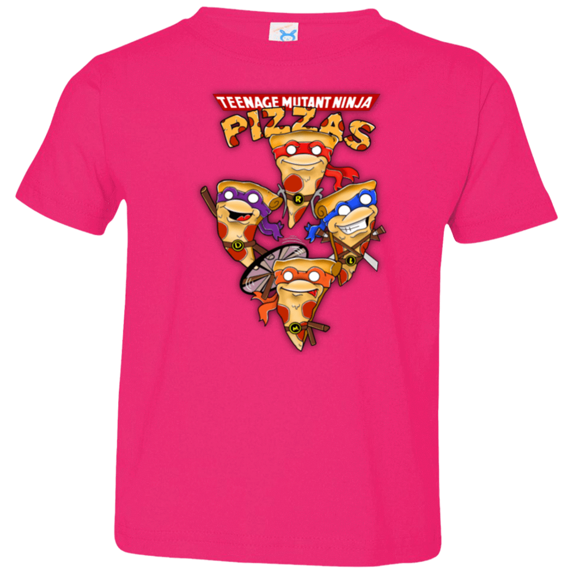 T-Shirts Hot Pink / 2T Pizza Ninjas Toddler Premium T-Shirt