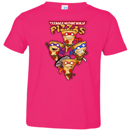 T-Shirts Hot Pink / 2T Pizza Ninjas Toddler Premium T-Shirt