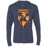 T-Shirts Vintage Navy / X-Small Pizza Ninjas Triblend Long Sleeve Hoodie Tee