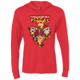 T-Shirts Vintage Red / X-Small Pizza Ninjas Triblend Long Sleeve Hoodie Tee