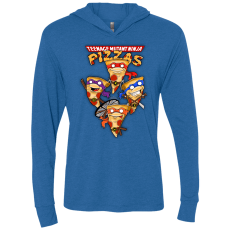 T-Shirts Vintage Royal / X-Small Pizza Ninjas Triblend Long Sleeve Hoodie Tee