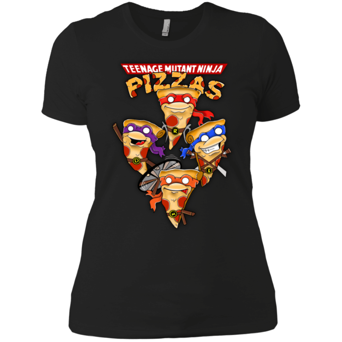 T-Shirts Black / X-Small Pizza Ninjas Women's Premium T-Shirt