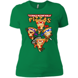 T-Shirts Kelly Green / X-Small Pizza Ninjas Women's Premium T-Shirt