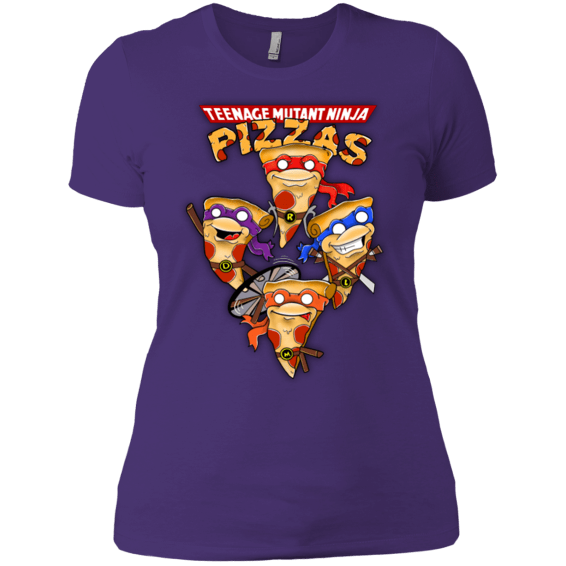 T-Shirts Purple / X-Small Pizza Ninjas Women's Premium T-Shirt