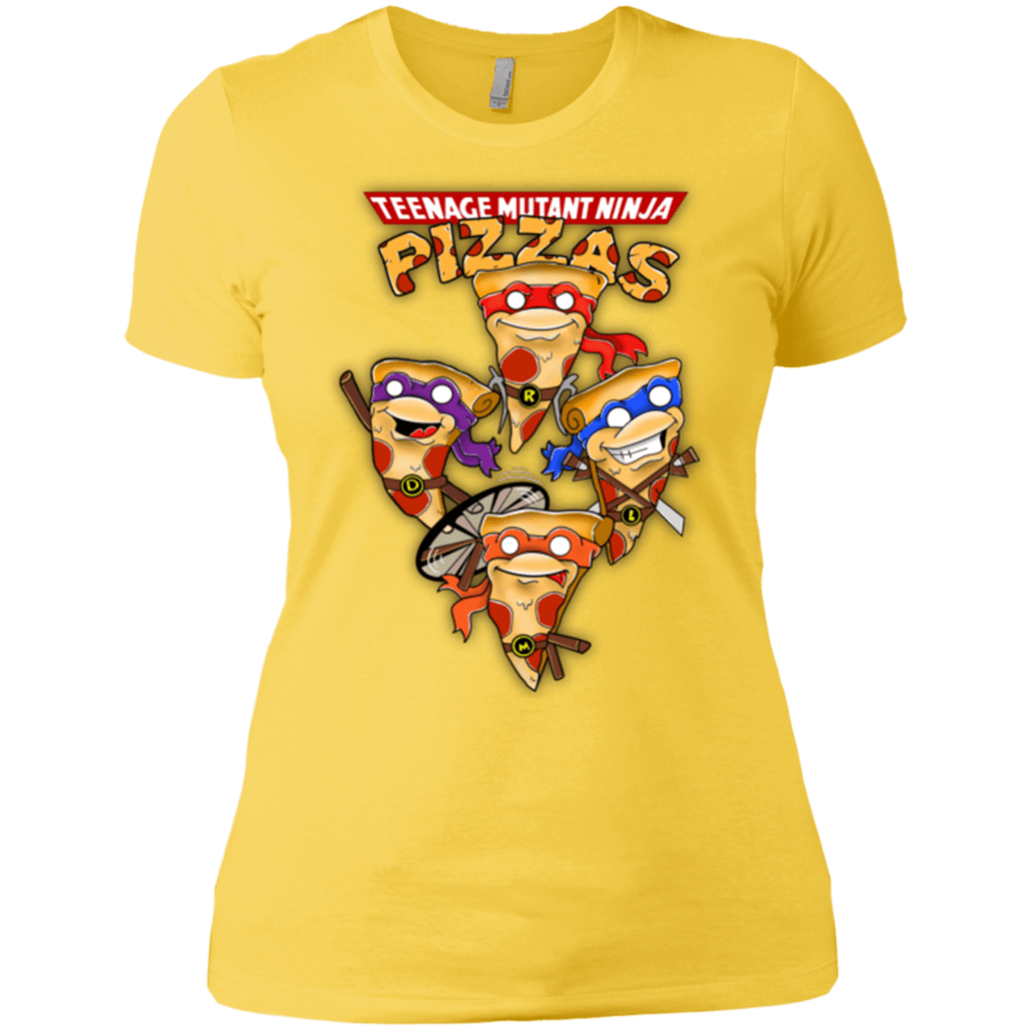 T-Shirts Vibrant Yellow / X-Small Pizza Ninjas Women's Premium T-Shirt
