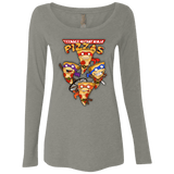 T-Shirts Venetian Grey / Small Pizza Ninjas Women's Triblend Long Sleeve Shirt