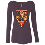 T-Shirts Vintage Purple / Small Pizza Ninjas Women's Triblend Long Sleeve Shirt