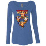 T-Shirts Vintage Royal / Small Pizza Ninjas Women's Triblend Long Sleeve Shirt